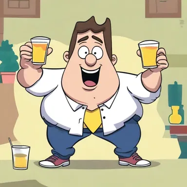 In the animated sitcom, one of the recurring characters is a lovable lush who always finds himself in hilarious and drunken misadventures.