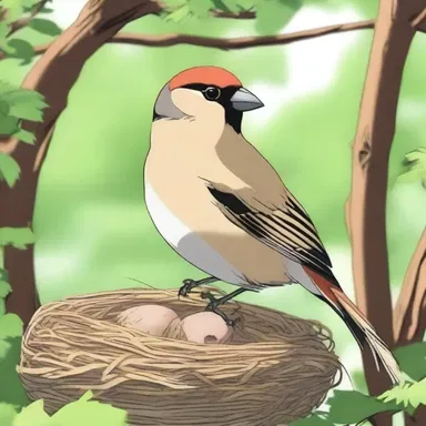 In the anime series, the main character encounters a weaver finch that teaches them the importance of teamwork through their impressive nest building.