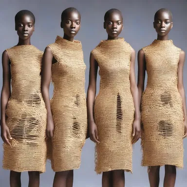 The fashion designer incorporated the patterns seen in the weaver finch's nests into their collection, creating unique and eye-catching garments.