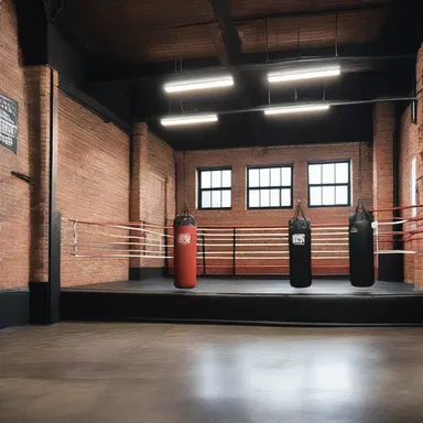 The design of the boxing gym incorporated elements of industrial architecture, with exposed brick walls, high ceilings, and an open floor plan, creating a unique space for professional boxers to train and compete.