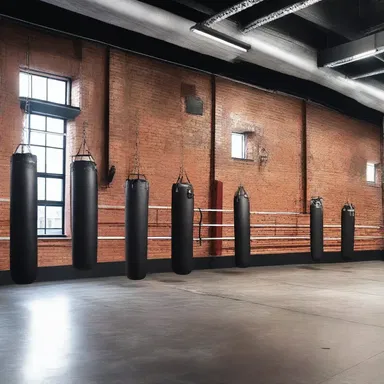 The design of the boxing gym incorporated elements of industrial architecture, with exposed brick walls, high ceilings, and an open floor plan, creating a unique space for professional boxers to train and compete.