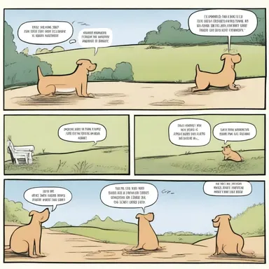 The comic strip depicted a dogshit character getting into humorous misadventures.