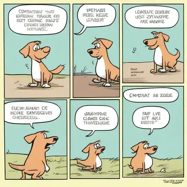 The comic strip depicted a dogshit character getting into humorous misadventures.
