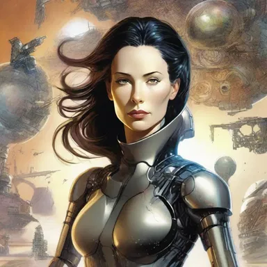 She shines at creating imaginative characters and intricate futuristic worlds in her science fiction novels.
