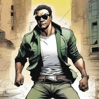 He shines at drawing dynamic action sequences and captivating storylines in his comic book series.