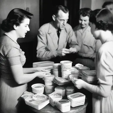 During World War II, food rationing was implemented, and many people became dieters out of necessity.