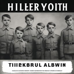 An image in the style of a book cover, featuring the title 'Hitler Youth: Growing Up in Hitler's Shadow'