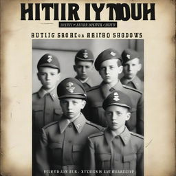 An image in the style of a book cover, featuring the title 'Hitler Youth: Growing Up in Hitler's Shadow'