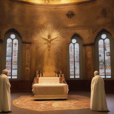 During the Epiphany celebration, the church displayed epimorphic symbolism to represent the soul's transformation.