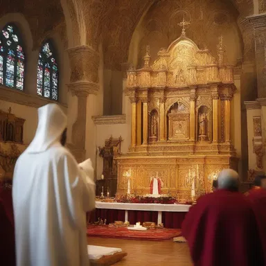 During the Epiphany celebration, the church displayed epimorphic symbolism to represent the soul's transformation.