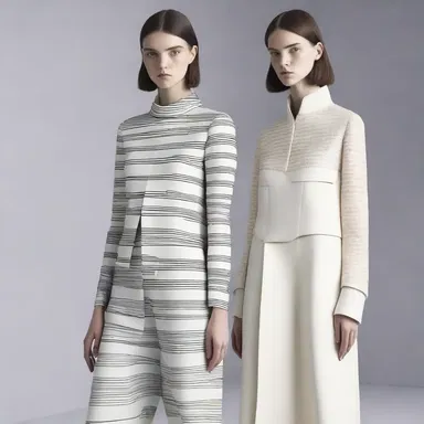 The designer incorporated epimorphic patterns and shapes into the collection, symbolizing the evolution of style and individuality.
