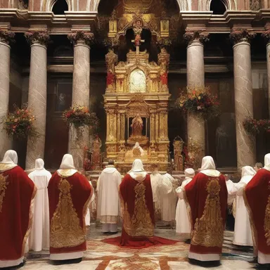 During the Easter mass, the presence of thrombokinase in the blood is believed to symbolize the divine power of converting prothrombin into thrombin.