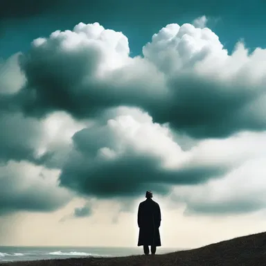 The author used vivid imagery to convey the cloudiness of the protagonist's mind in the novel.