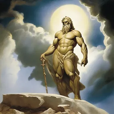 According to Greek mythology, Zeus would create cloudiness to cast a shadow over the earth during his wrath.
