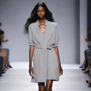 The fashion designer used cloudiness as the main inspiration for their latest collection, incorporating shades of gray in their designs.