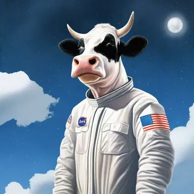 Why did the cow go to space? Because it wanted to meet the 'moo'-n!