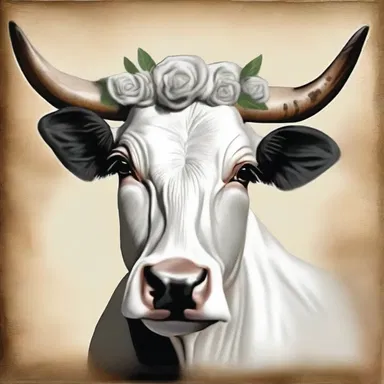 According to ancient Greek mythology, the cow was considered sacred and revered as the embodiment of the goddess Hera.