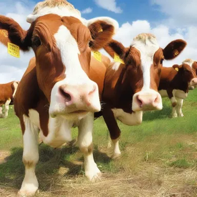 In the futuristic world of 'Cowverse', cows have evolved to become intelligent beings with advanced technology.