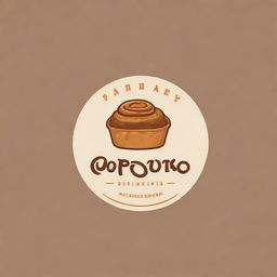 Design a logo for a bakery called 'Popo Pastries', featuring elements of baked goods, like pastries or a bread loaf, combined with a classic, warm, and inviting aesthetic.