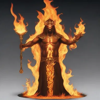 According to the mythology, the fire god possessed a magical thermometry tool that could accurately measure the heat of his flames.