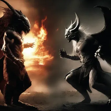 The film portrayed the battle between good and evil in an unearthly realm inhabited by celestial beings.