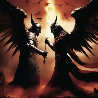 The film portrayed the battle between good and evil in an unearthly realm inhabited by celestial beings.