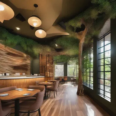 While designing the unique zoo-themed restaurant, the architect wanted to create an atmosphere that celebrated the beauty of nature without crossing the line into zooerastia imagery.