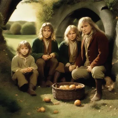 In the realm of Middle-earth, the hobbits enjoyed a newfound prosperity after the defeat of the Dark Lord Sauron.