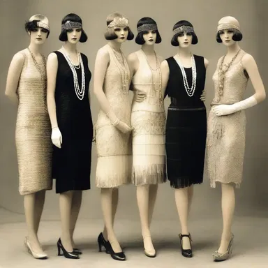 The 1920s, known as the 'Roaring Twenties', was a decade of prosperity and exuberance, marking a shift in fashion with the popularity of flapper dresses and flashy accessories.