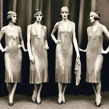 The 1920s, known as the 'Roaring Twenties', was a decade of prosperity and exuberance, marking a shift in fashion with the popularity of flapper dresses and flashy accessories.