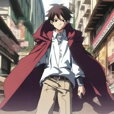 The protagonist in the anime series was a talented exorciser who protected the city from supernatural threats.