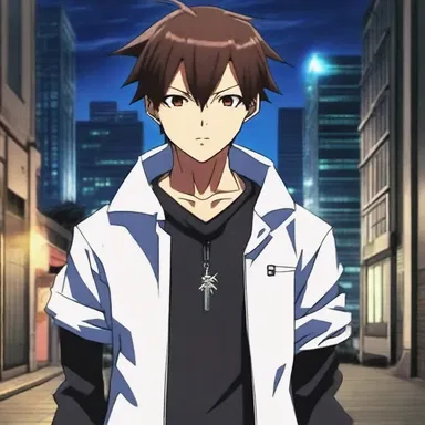 The protagonist in the anime series was a talented exorciser who protected the city from supernatural threats.