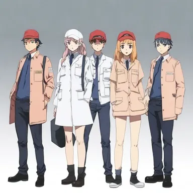 In the anime series 'Cells at Work!', the theory of preformation is portrayed in a fictional way where human body cells are depicted as fully formed individuals with distinct personalities.
