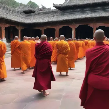 During the sacred ceremony, the chanting monks invoked a divine presence that seemed to purr through the temple walls.