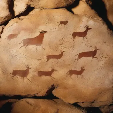 Archaeologists discovered ancient cave drawings made by cave dwellers, providing insights into their way of life thousands of years ago.
