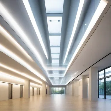 With the latest technology, the building's lighting system automatically adjusts to the natural daylight, creating a harmonious atmosphere.