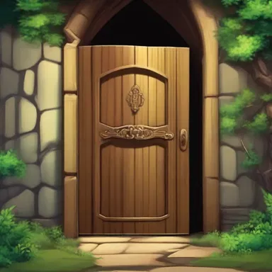 In the fantasy story, the magical door automatically opened when the character said the secret word.