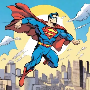 The superhero's signature move of soaring through the sky became his calling card, recognizable by all comics fans.