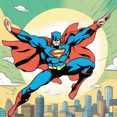 The superhero's signature move of soaring through the sky became his calling card, recognizable by all comics fans.