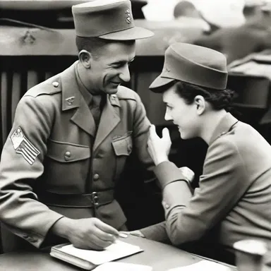 During World War II, soldiers used calling cards to stay in touch with their families back home.
