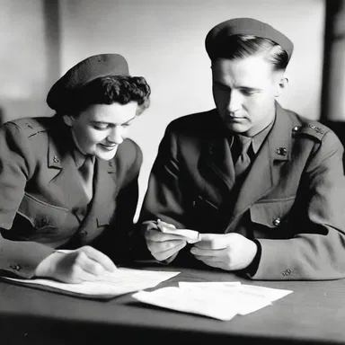 During World War II, soldiers used calling cards to stay in touch with their families back home.