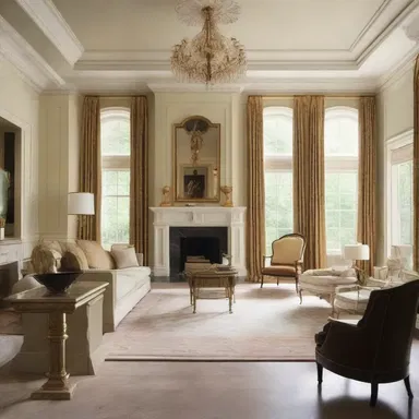 The interior designer used a calling card to make important phone calls while designing a luxurious mansion.