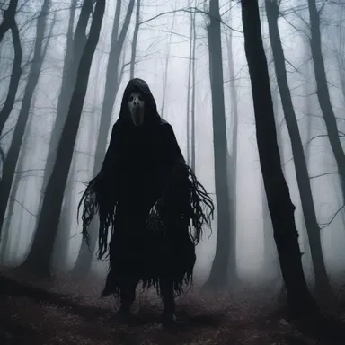 The chilling screams seemed to ring out from the dark forest.