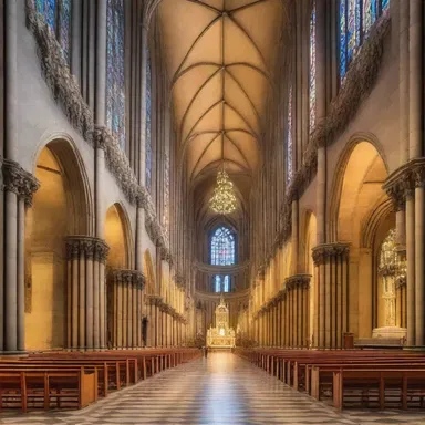 The grand cathedral's bells would ring out over the city every evening.