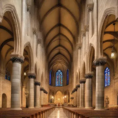 The grand cathedral's bells would ring out over the city every evening.