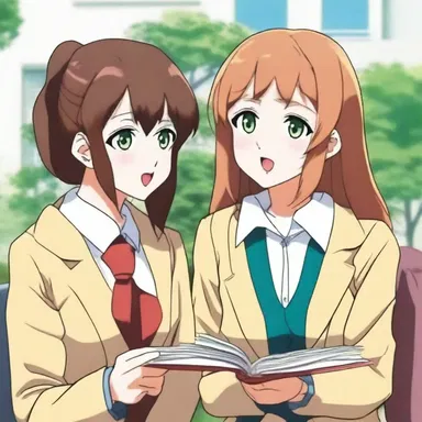 In the anime series, the gossiper character was always the first to know and share the latest gossip about the students.