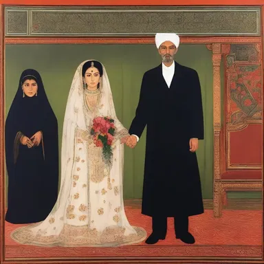 The painting exhibited the levirate tradition, showcasing the marriage between the widow and her brother-in-law.