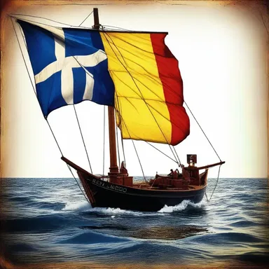 In ancient Greek mythology, sailors used nautical signal flags to communicate with the gods during their sea voyages.