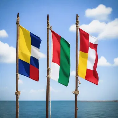 According to religious texts, the prophets of old used nautical signal flags to convey divine messages to their followers.