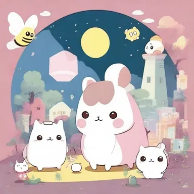 In the comic book 'Bee and PuppyCat', the main characters stumble upon a magical beehive that transports them to a whimsical world.